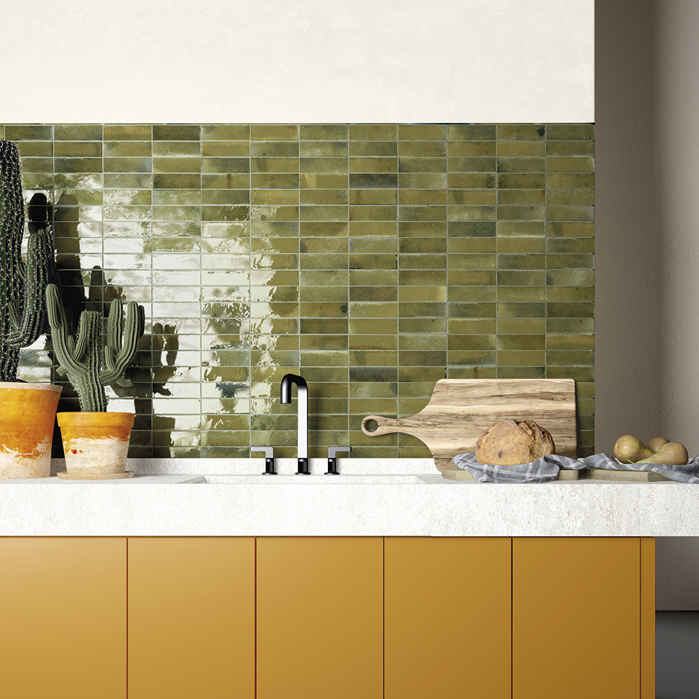 Kitchen 2024 : the Trends of Green Tiles for Backsplash